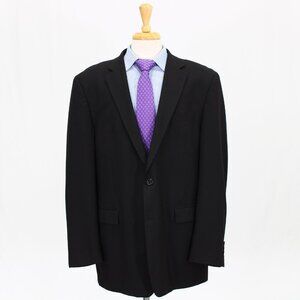 Nautica 46L Navy Solid 2-Button Sport Coat Blazer Jacket V411